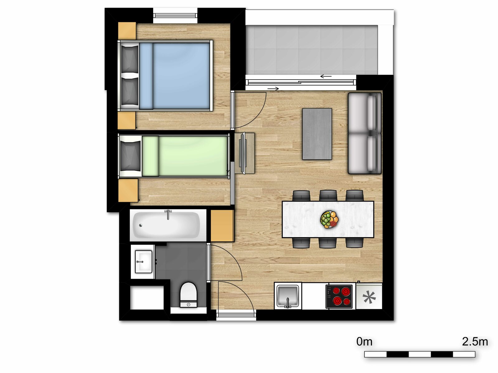 Comfort Suite - 5p | Chambre à coucher - Coin couchage