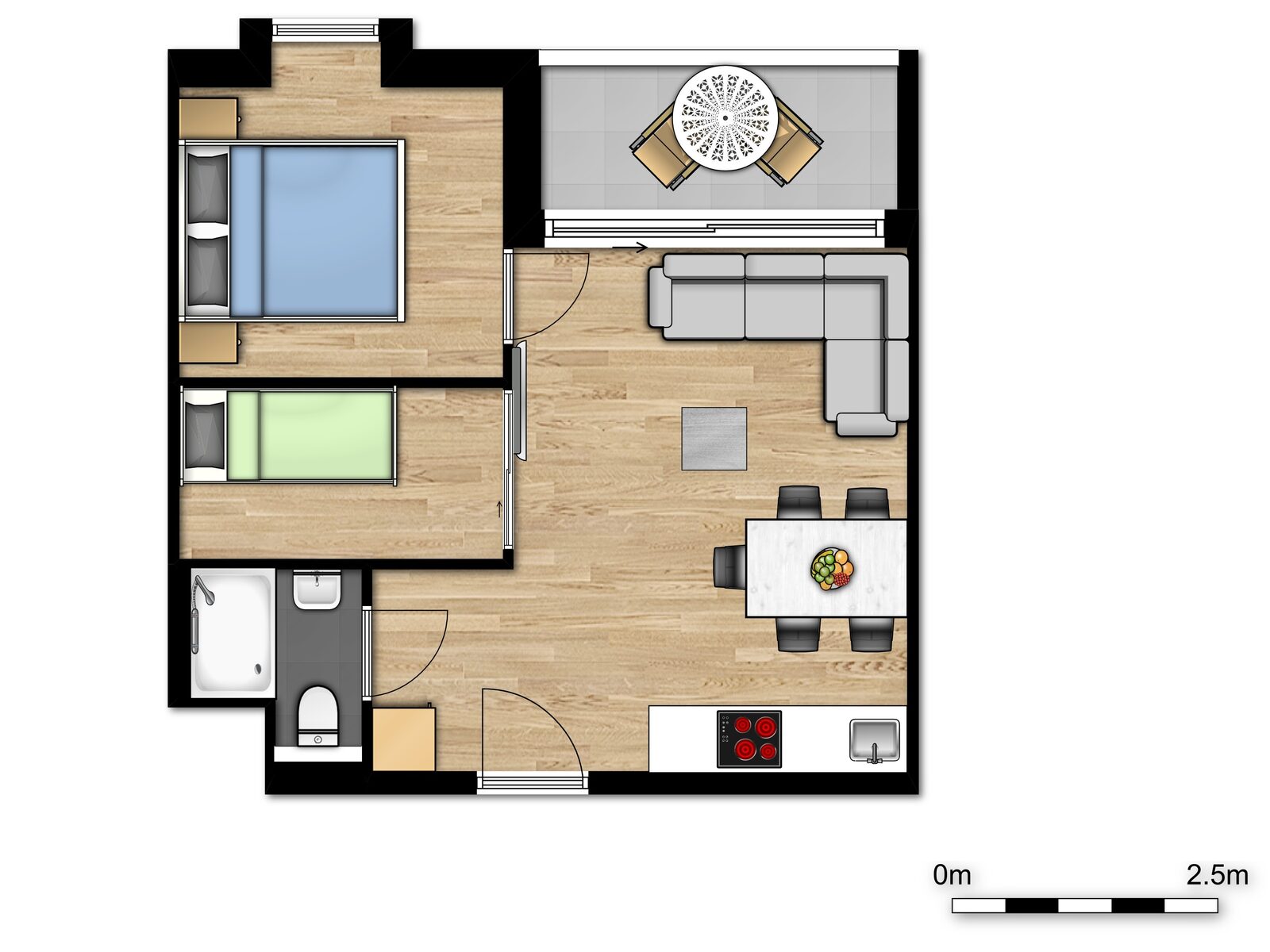 Comfort Suite - 5p | Chambre à coucher - Coin couchage