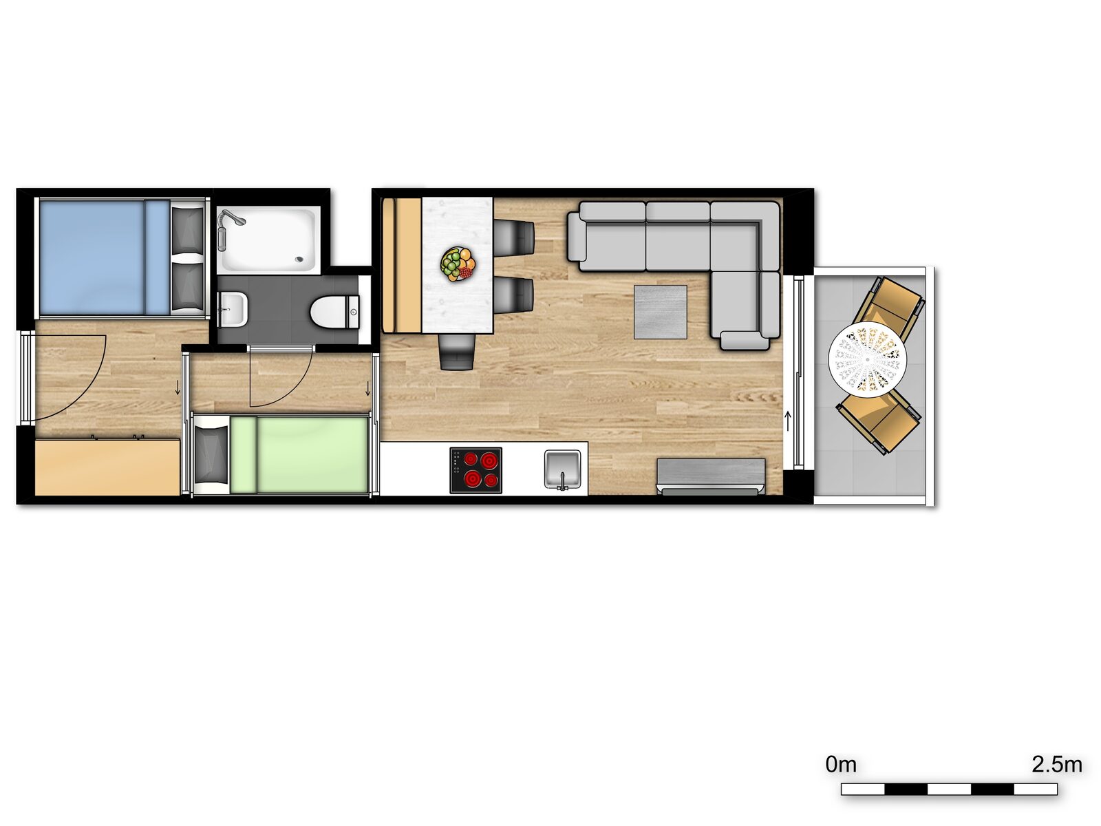 Cosy Suite - 5p | 2 Sleeping corners