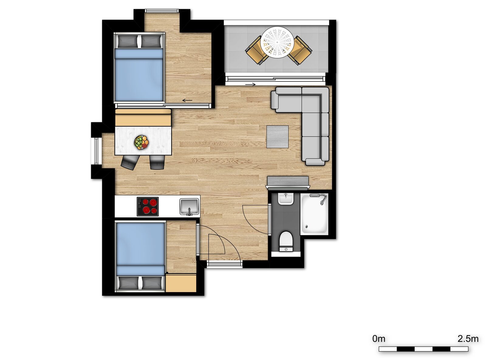 Comfort Suite - 4p | 2 Bedrooms