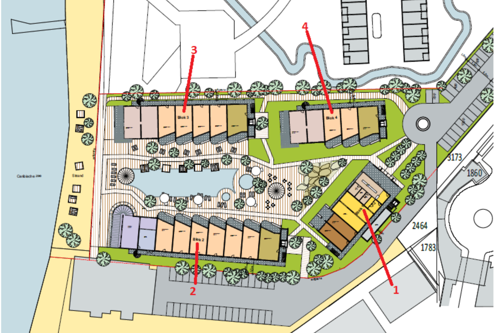 Map Sunset Beach Resort