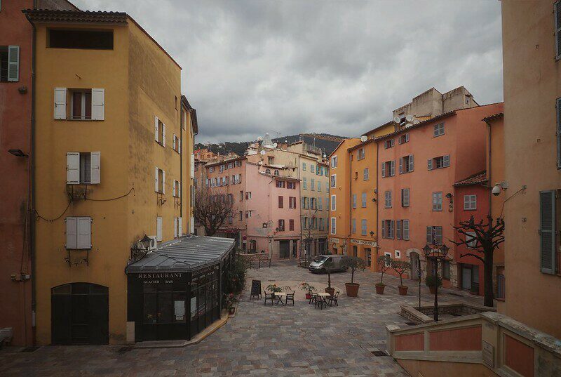 Old town of Grasse on the French Riviera