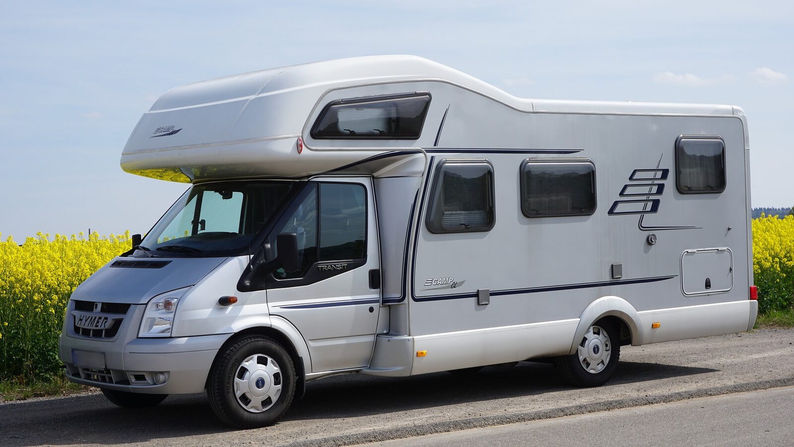 Service area for motorhomes