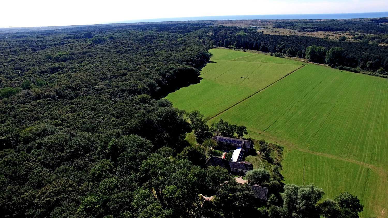 A secluded location in the dunes