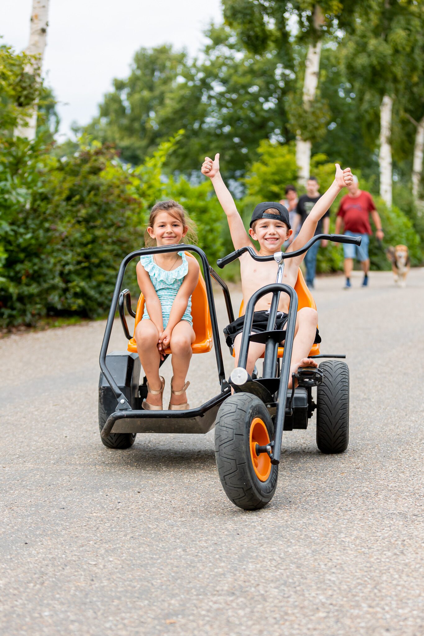 Cycling, go-karting and skatepark