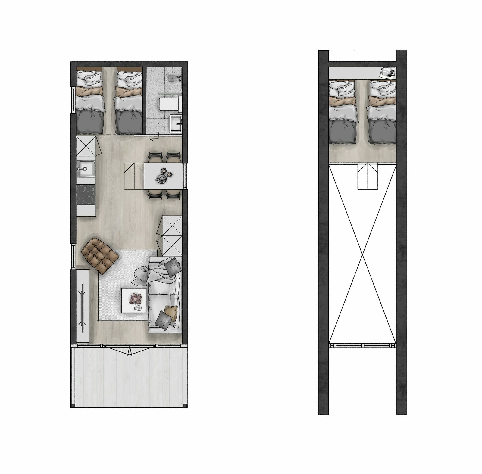 Floor plan tiny house