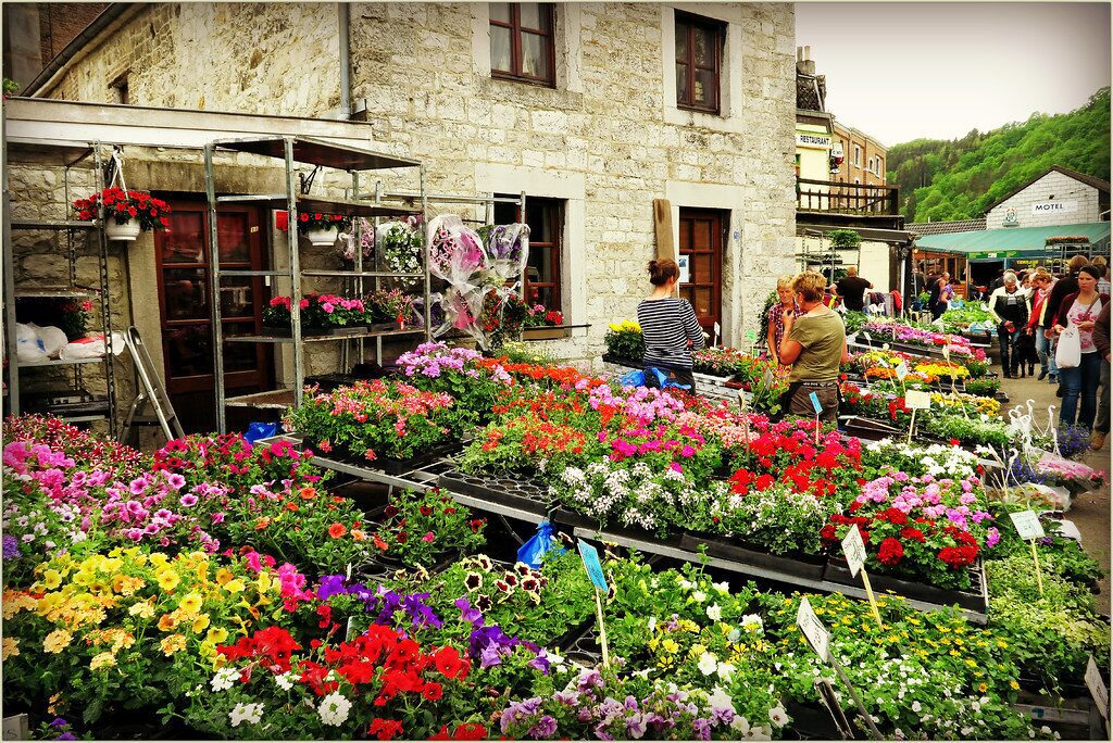 Market in the Belgian Ardennes