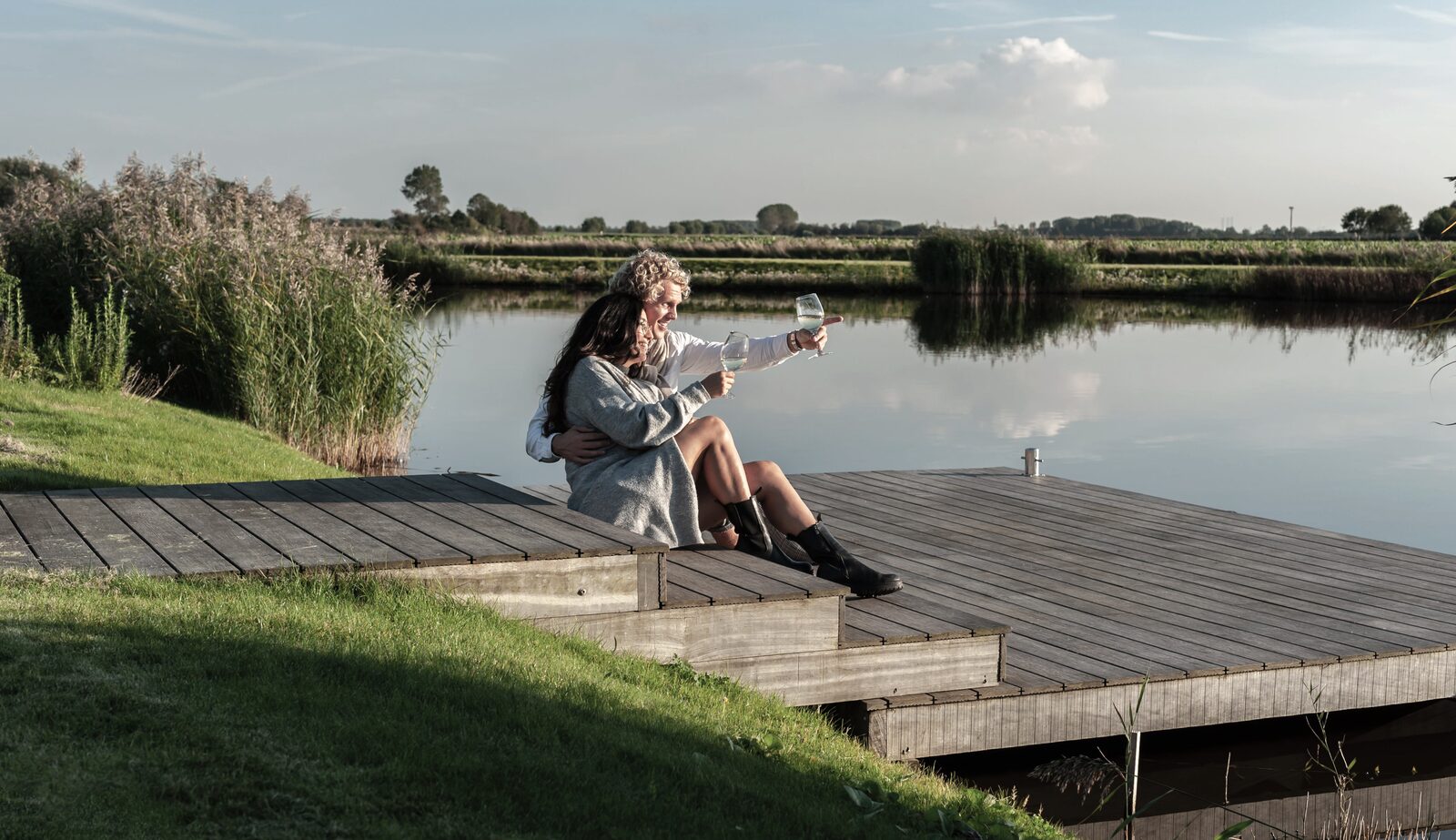 Villa free view polder landscape