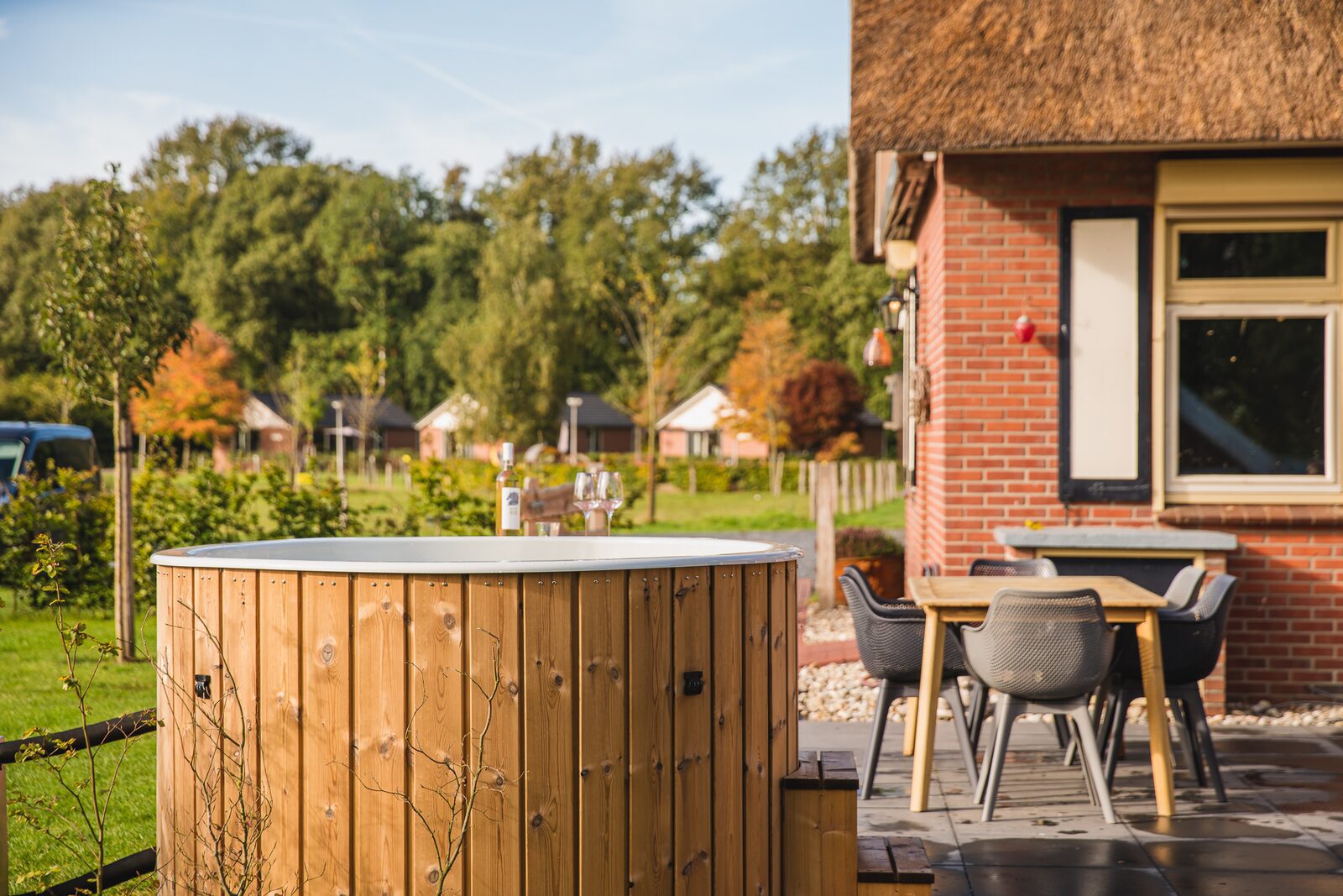 Huisje met hottub