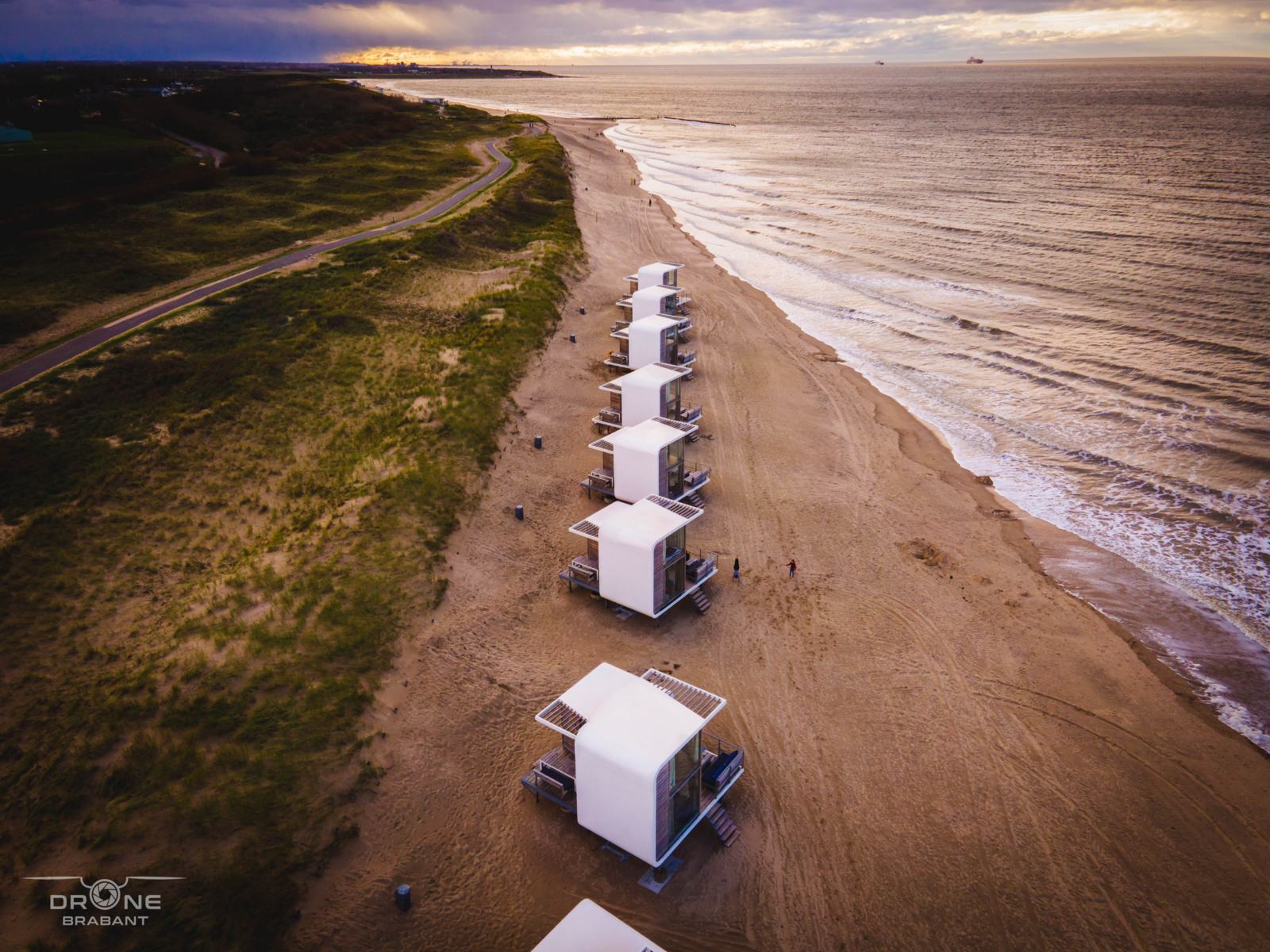 Herbst am Meer – Strandhaus in Holland
