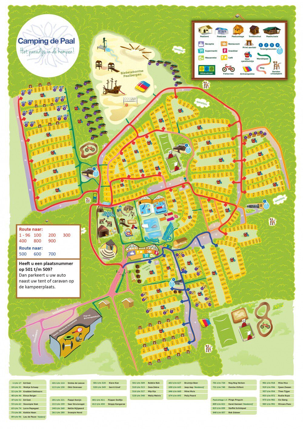 Plattegrond route