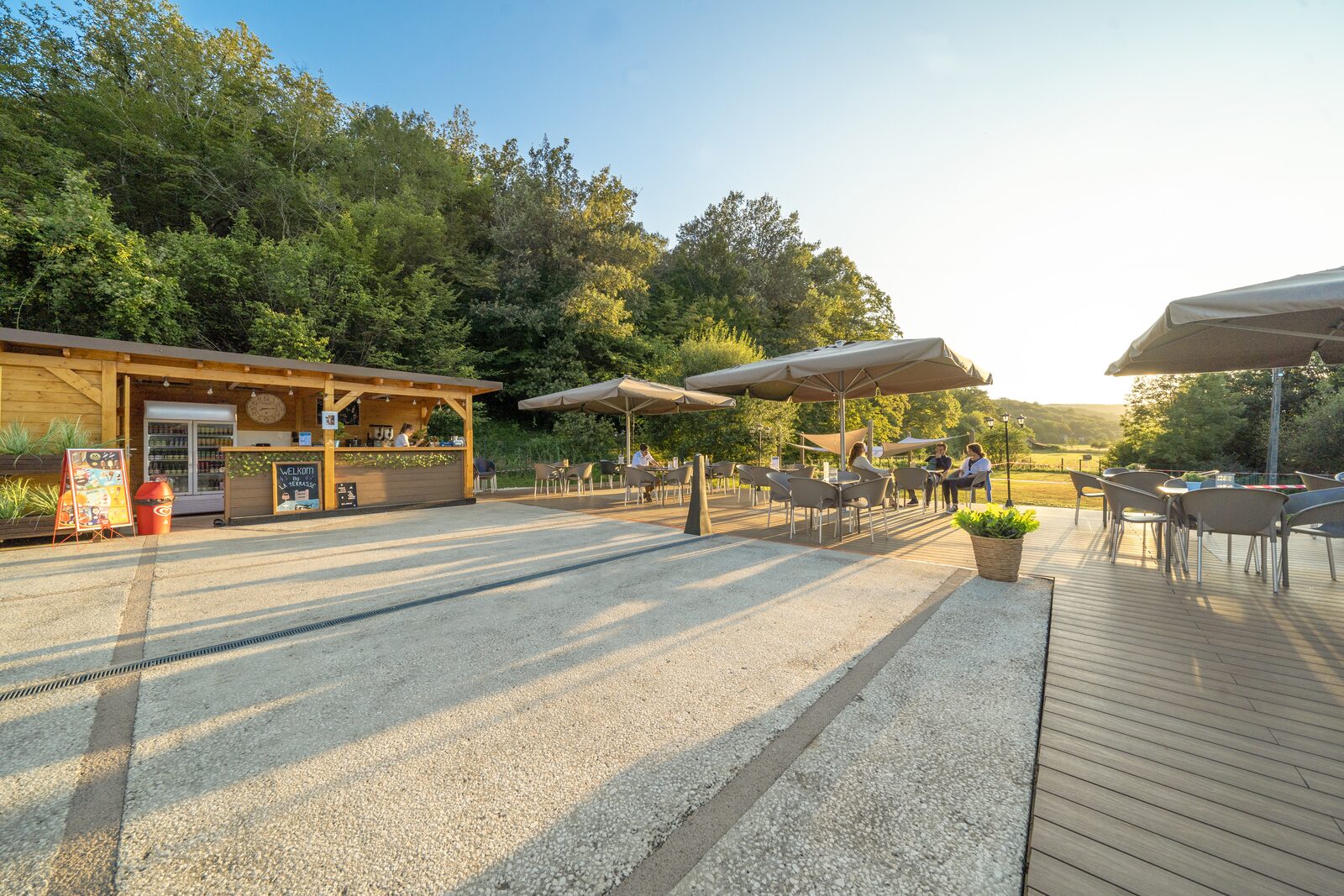 La Terrasse La Draille vanaf zwembad