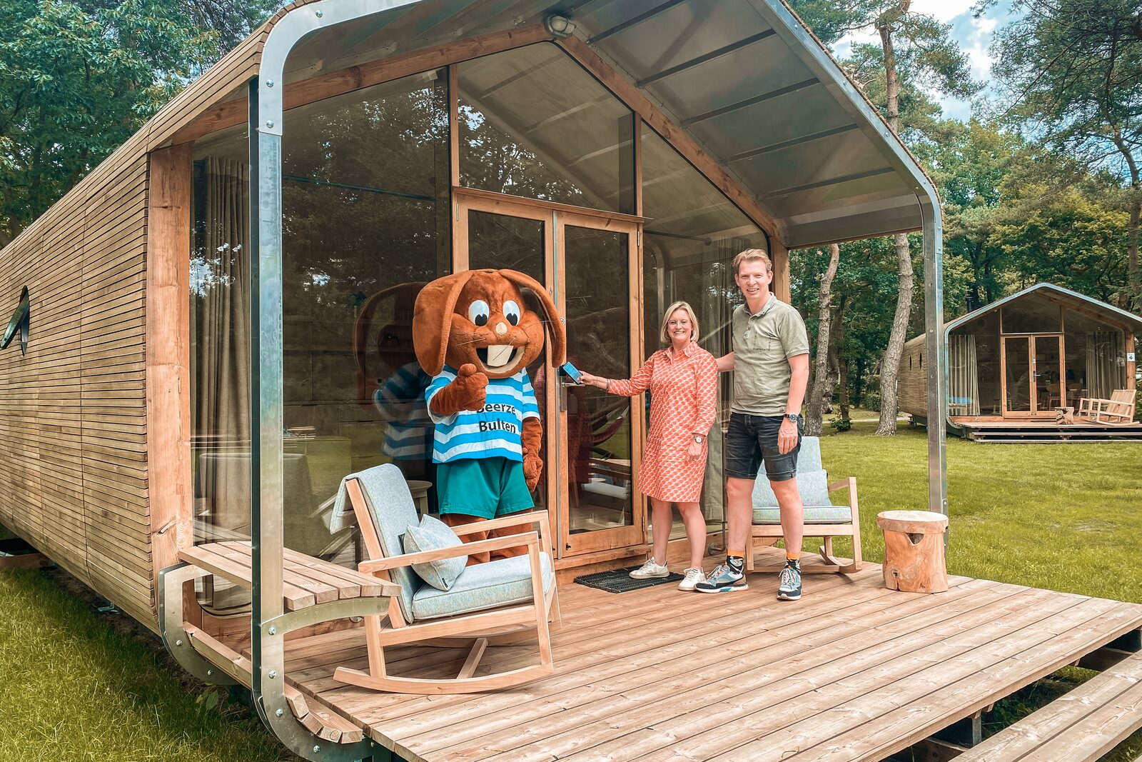 Duurzame Wikkelhouses bij Beerze Bulten geopend door Bultje  