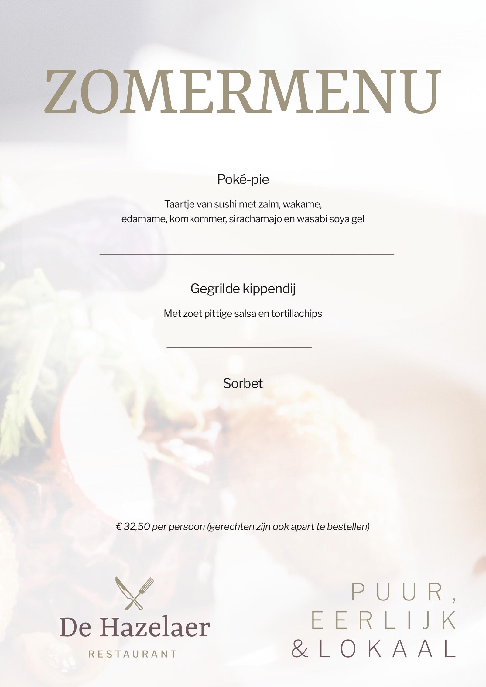 zomermenu