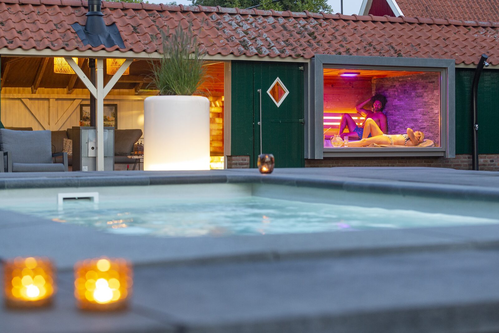 Privé sauna met overnachting