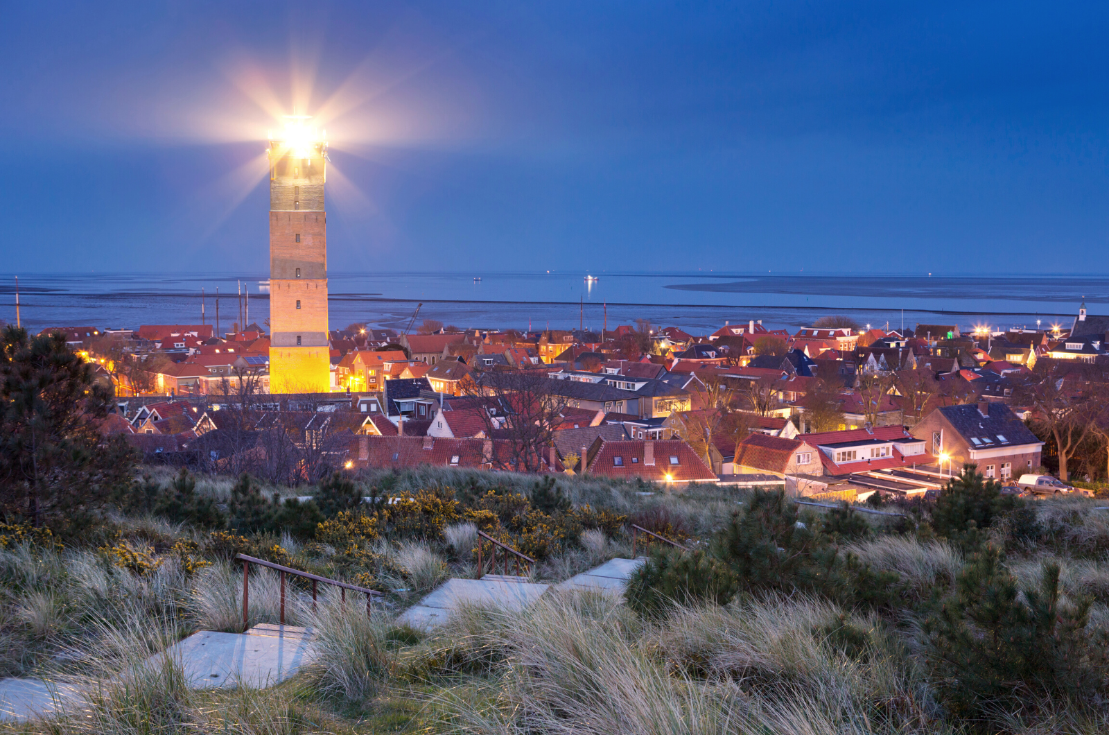 West-Terschelling bij nacht