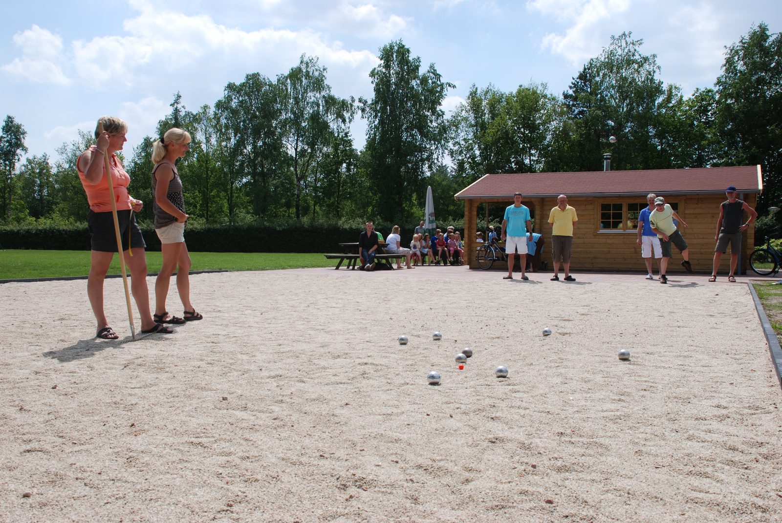 Pétanque at the campsite