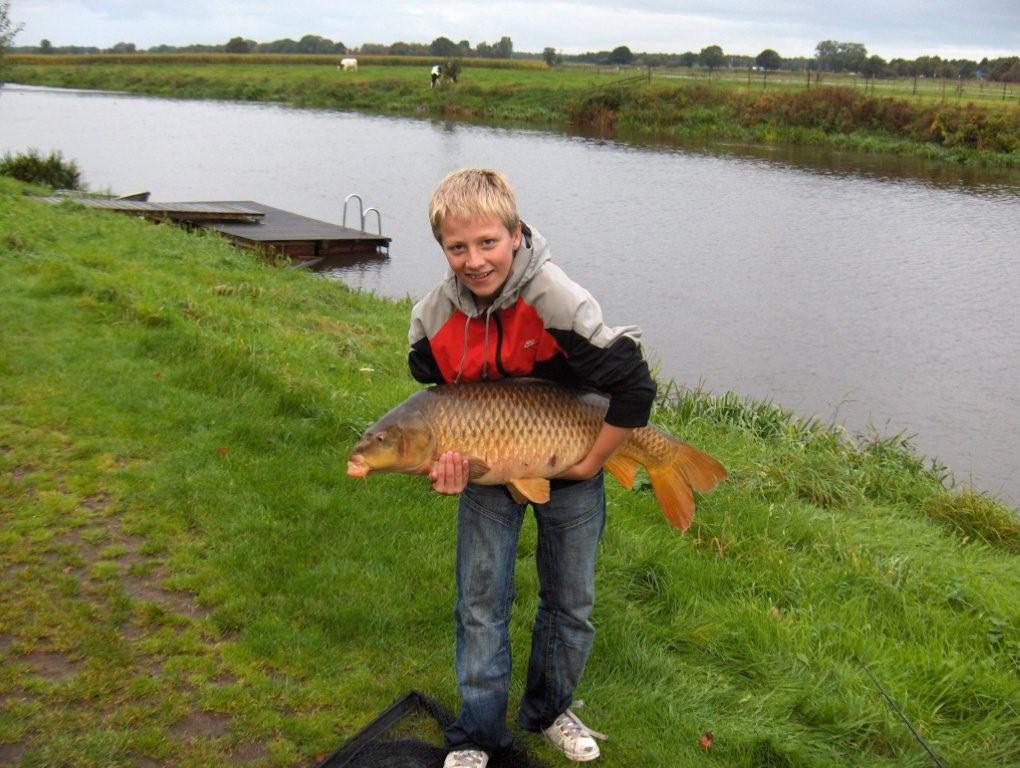 Little boy with fish