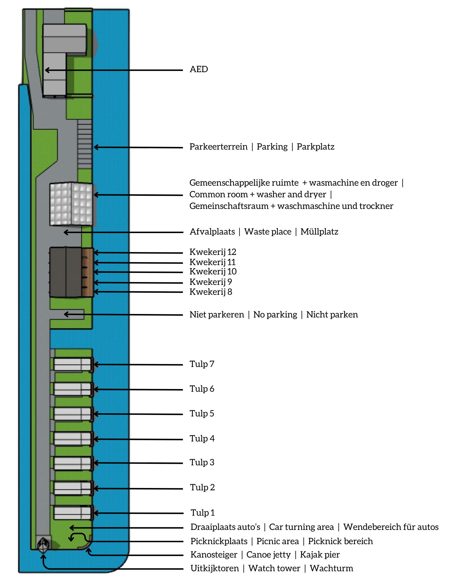 Omschrijvingen plattegrond