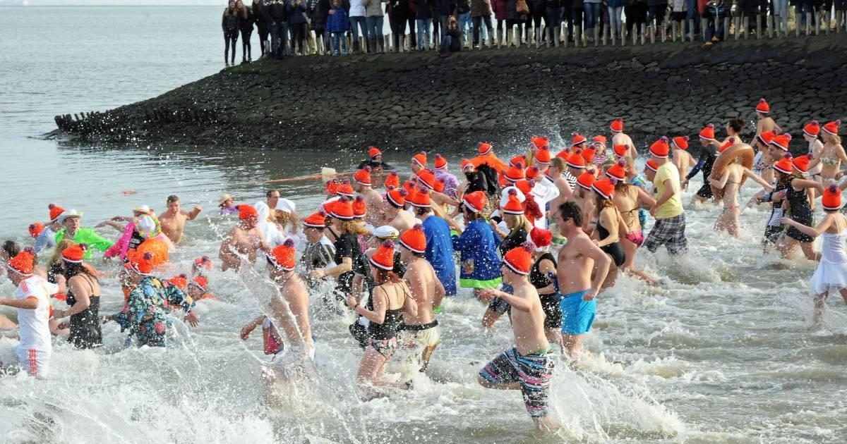 New Year's dive Zeeland 1 January