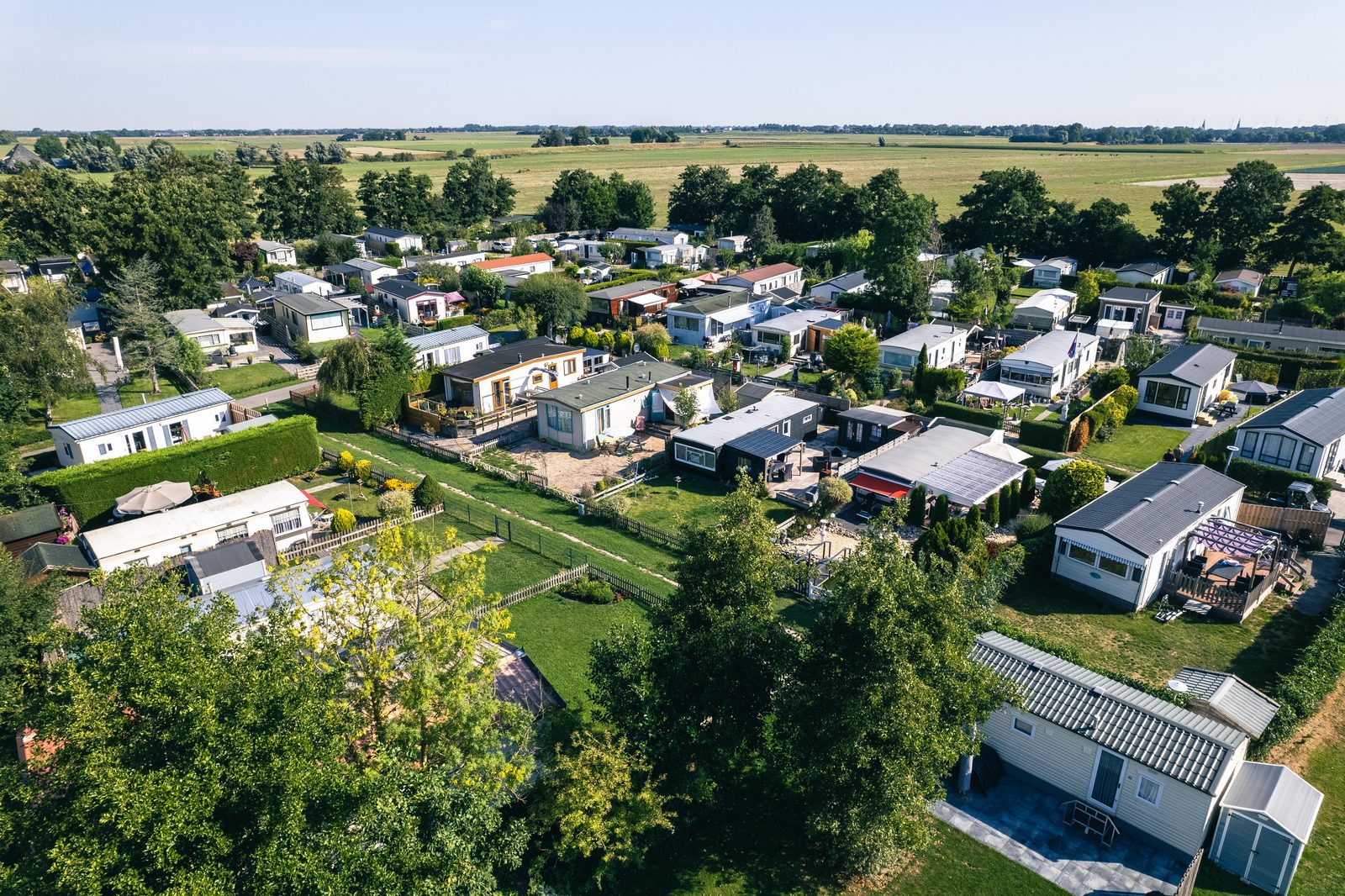 Kavel huren met vaste standplaats voor chalet