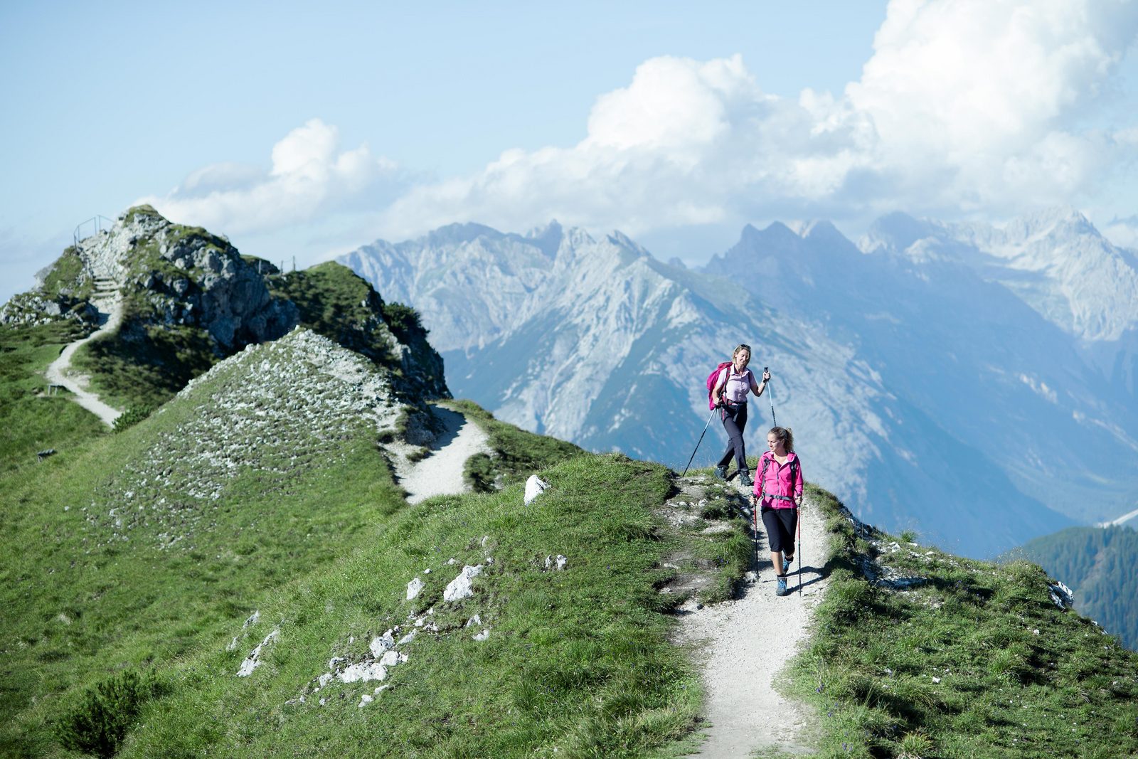 Hiking in the mountains