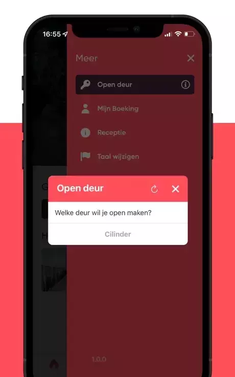 Screenshot Welcome in app