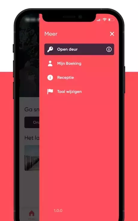 Screenshot Welcome in app