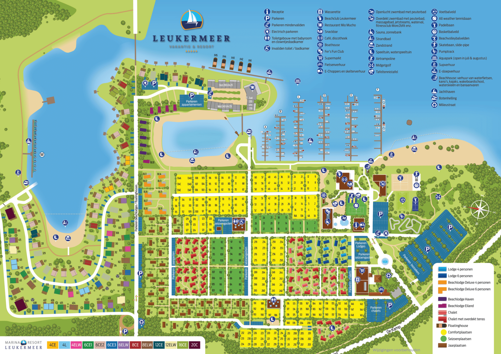 Map of Leukermeer holiday park