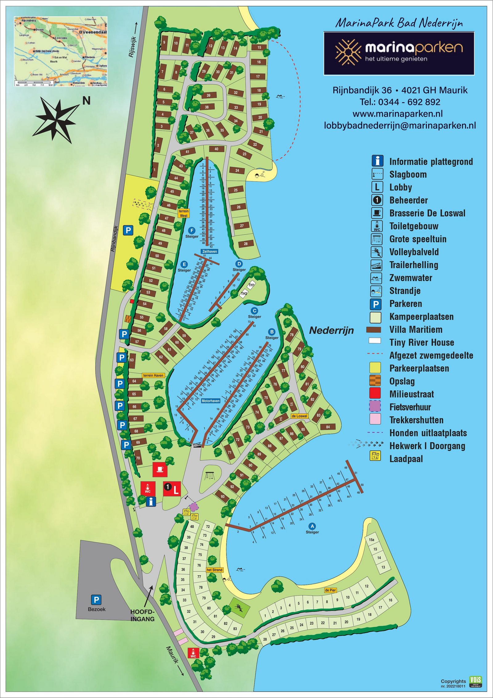 Map MarinaPark Bad Nederrijn