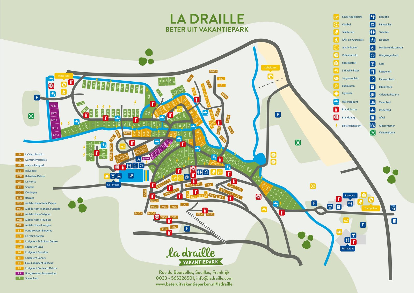 Plattegrond La Draille 2024