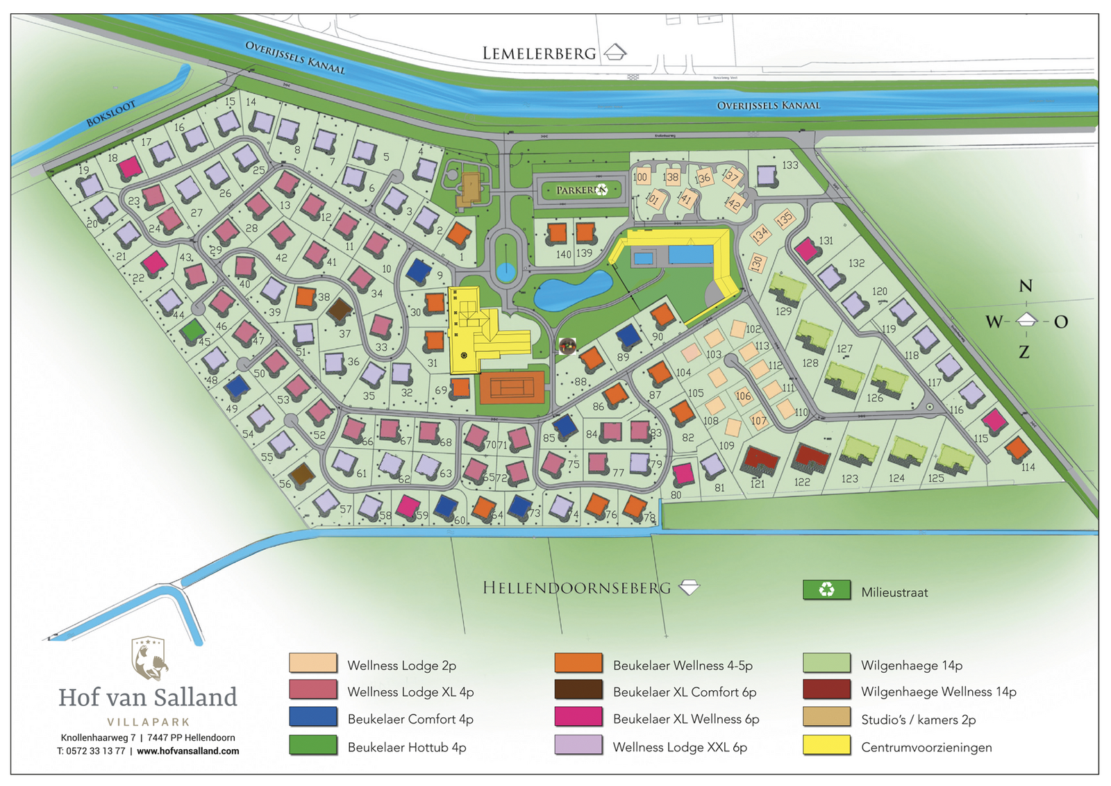 Plattegrond 2024 Hof van Salland