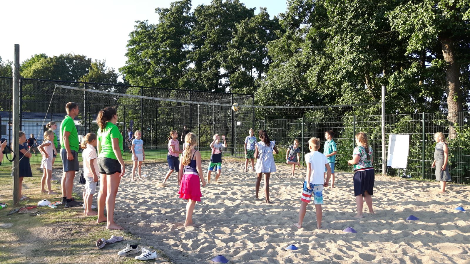 Beach volleyball field