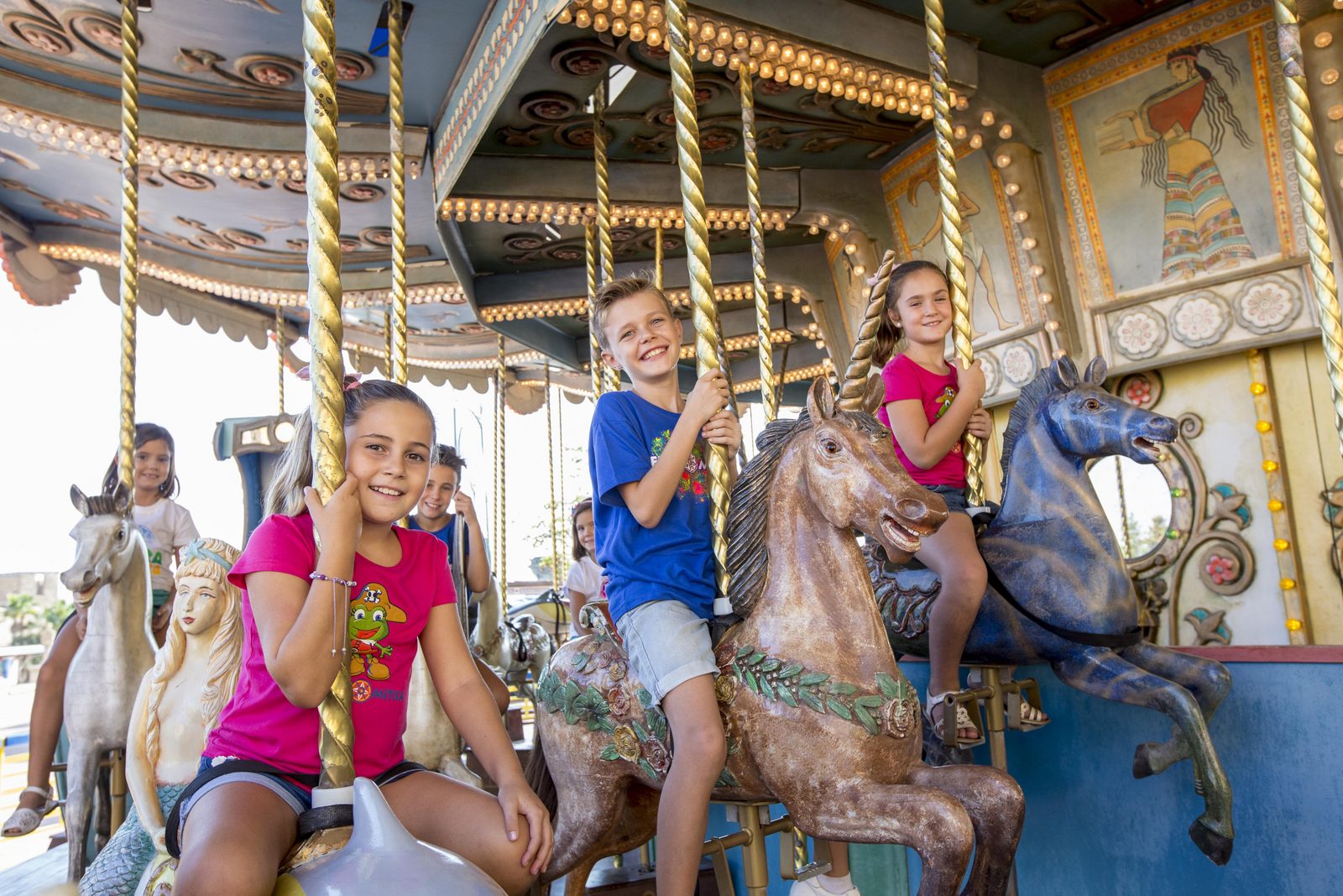 Children's carousel in Terra Mitica Benidorm