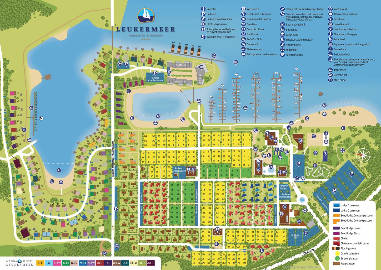 Map Marina Resort Leukermeer