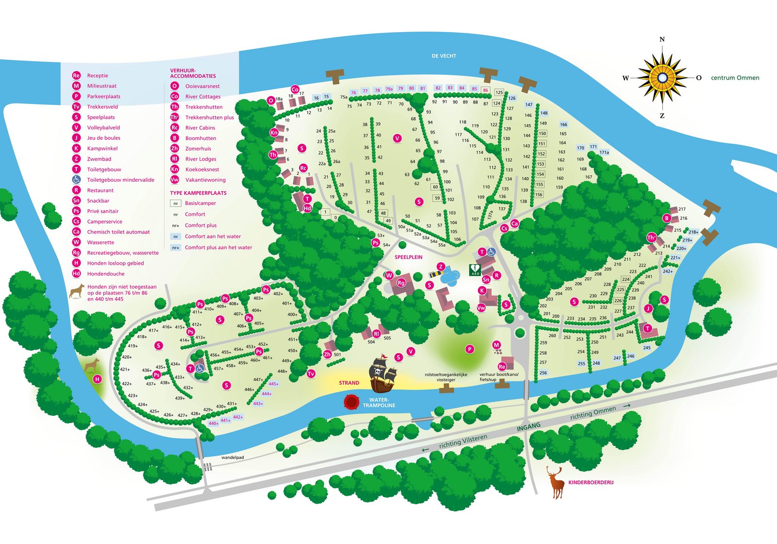 Campsite de Koeksebelt Ommen Map 2018