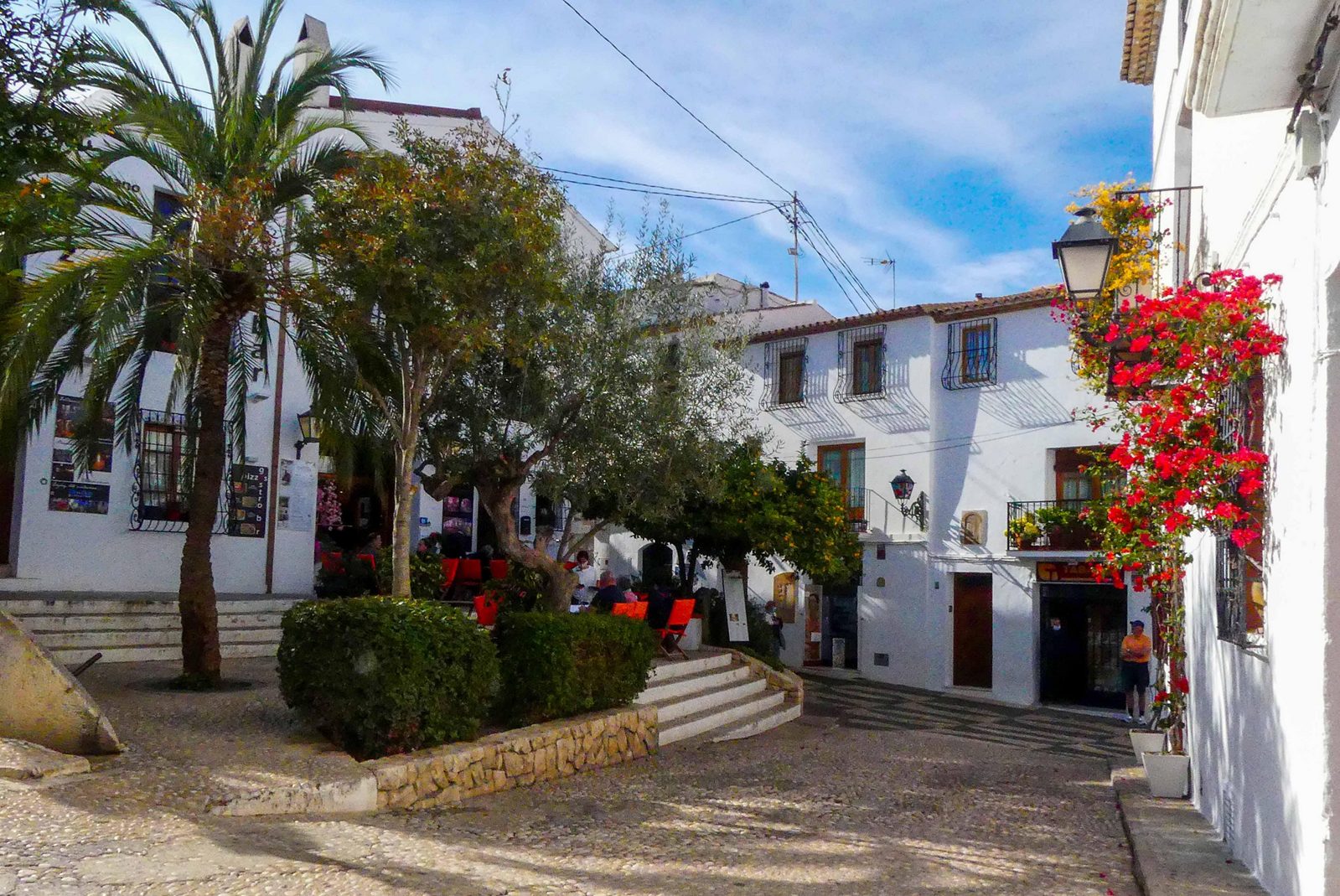 Picturesque square in Altea