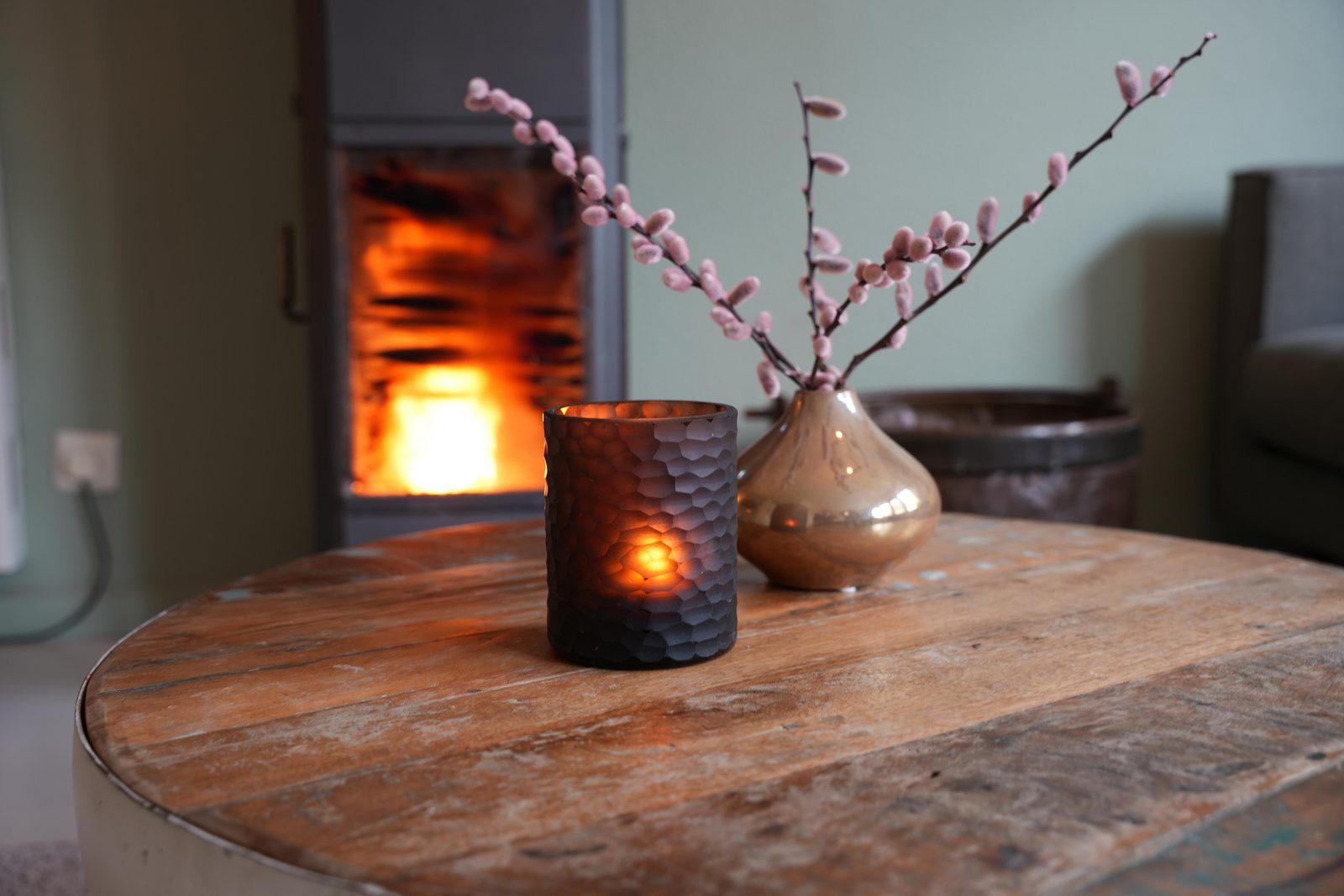 vakantiehuis met houtkachel