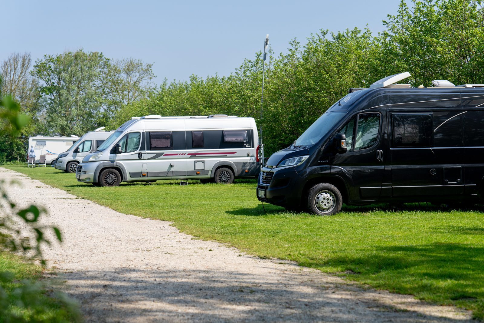 Motorhome site by the sea