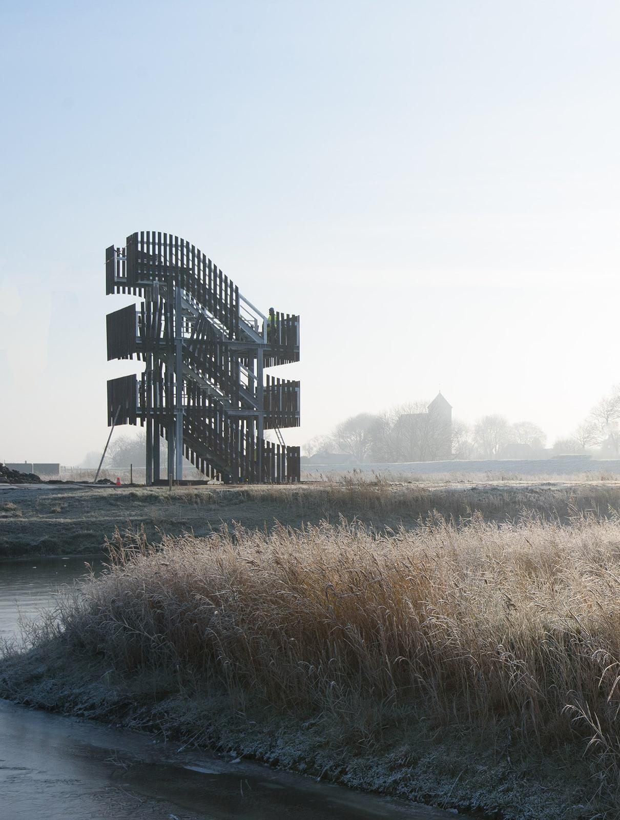 Lookout tower The Gulf of Termunterzijl