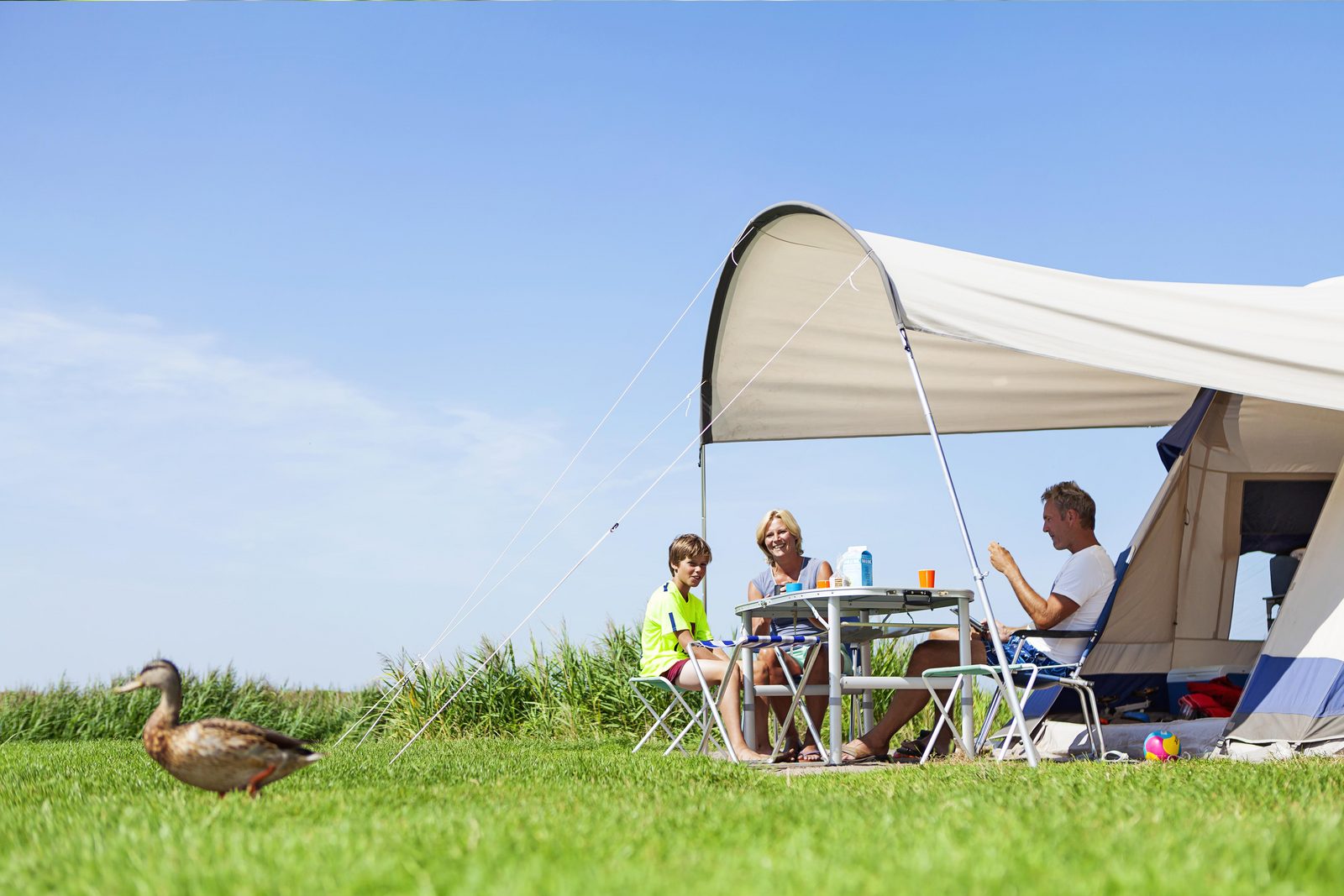 Relaxed camping enjoyment