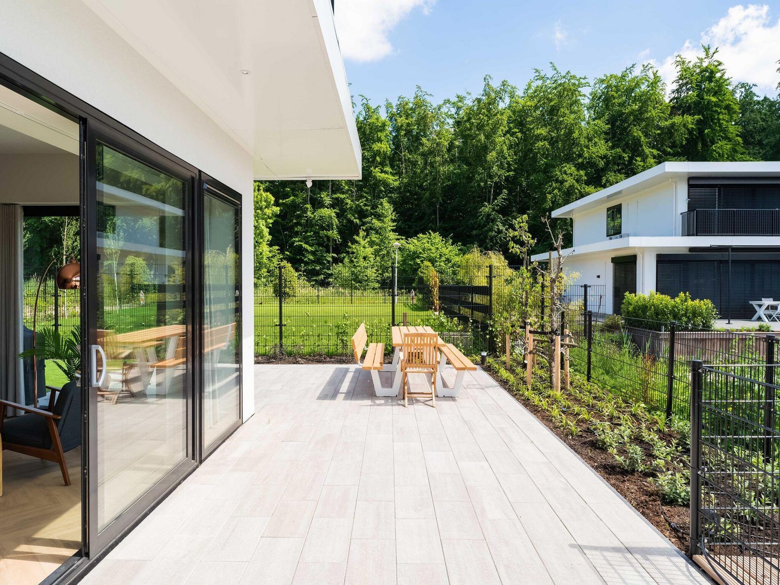 Ferienhaus mit geschlossenem Garten
