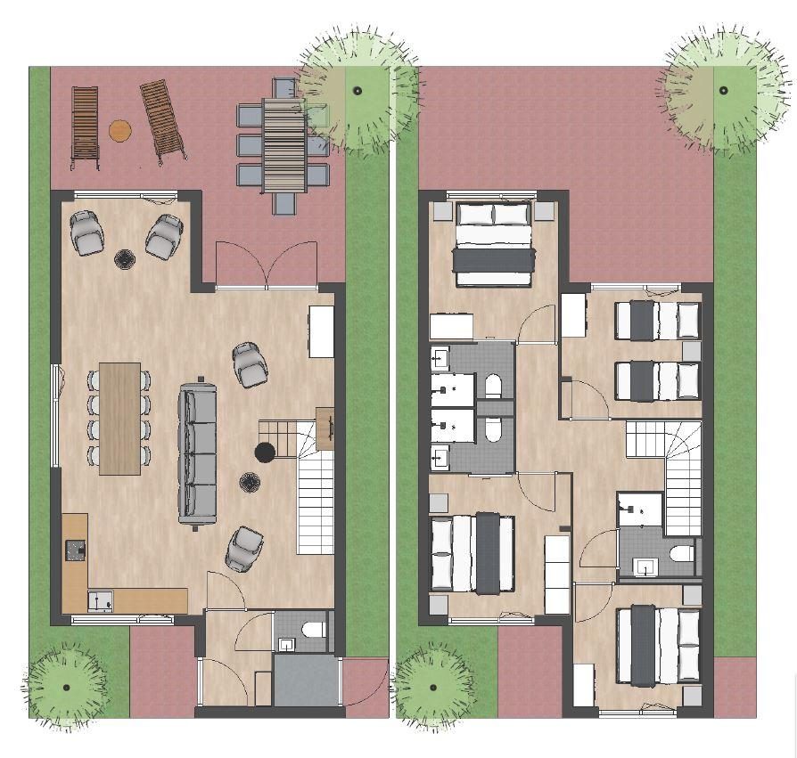 Plattegrond Lake House