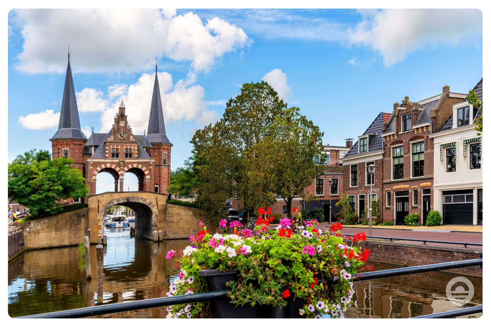 De binnenstad van Sneek in Friesland
