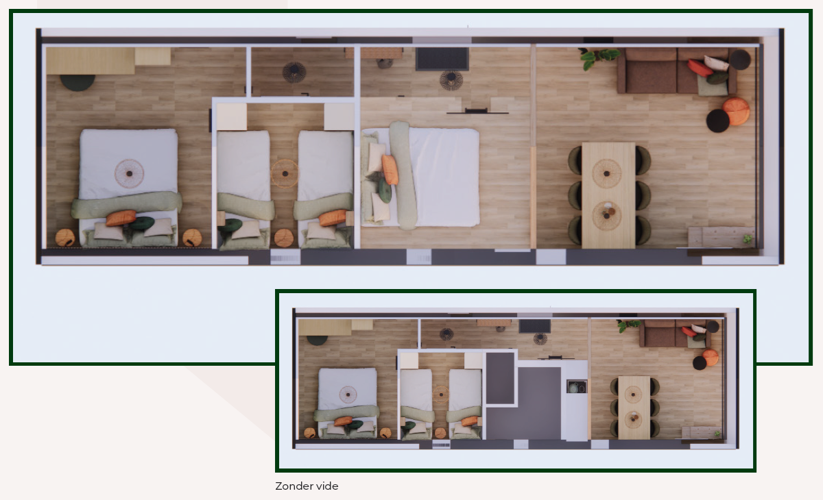 Stuga XL plattegrond