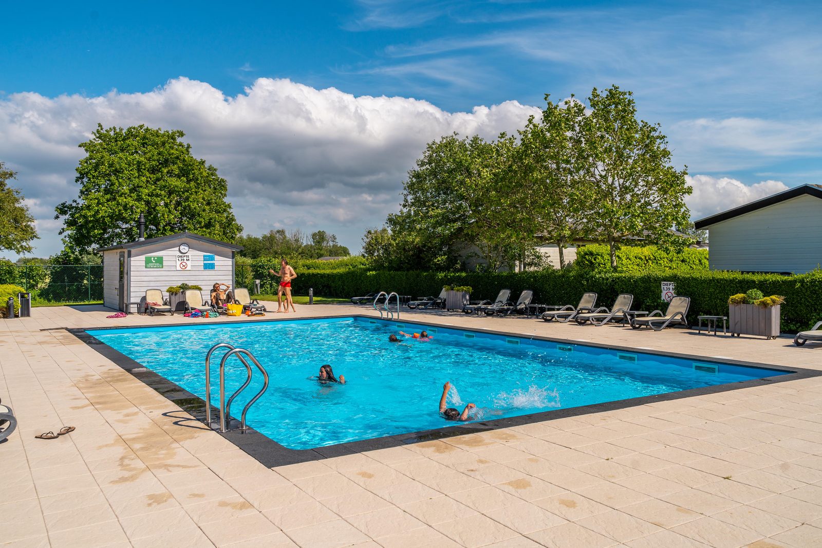 Heated outdoor pool