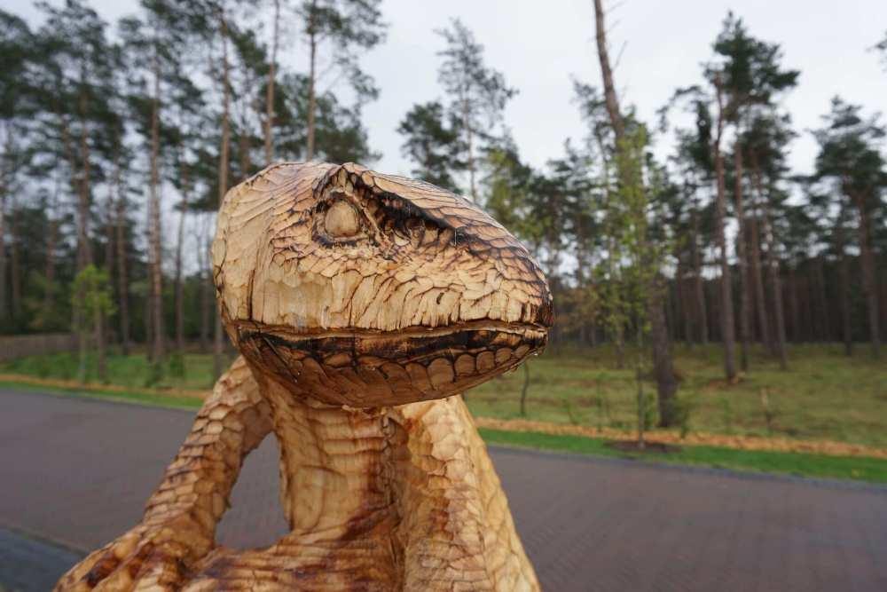 Wood sculpture treasure hunt
