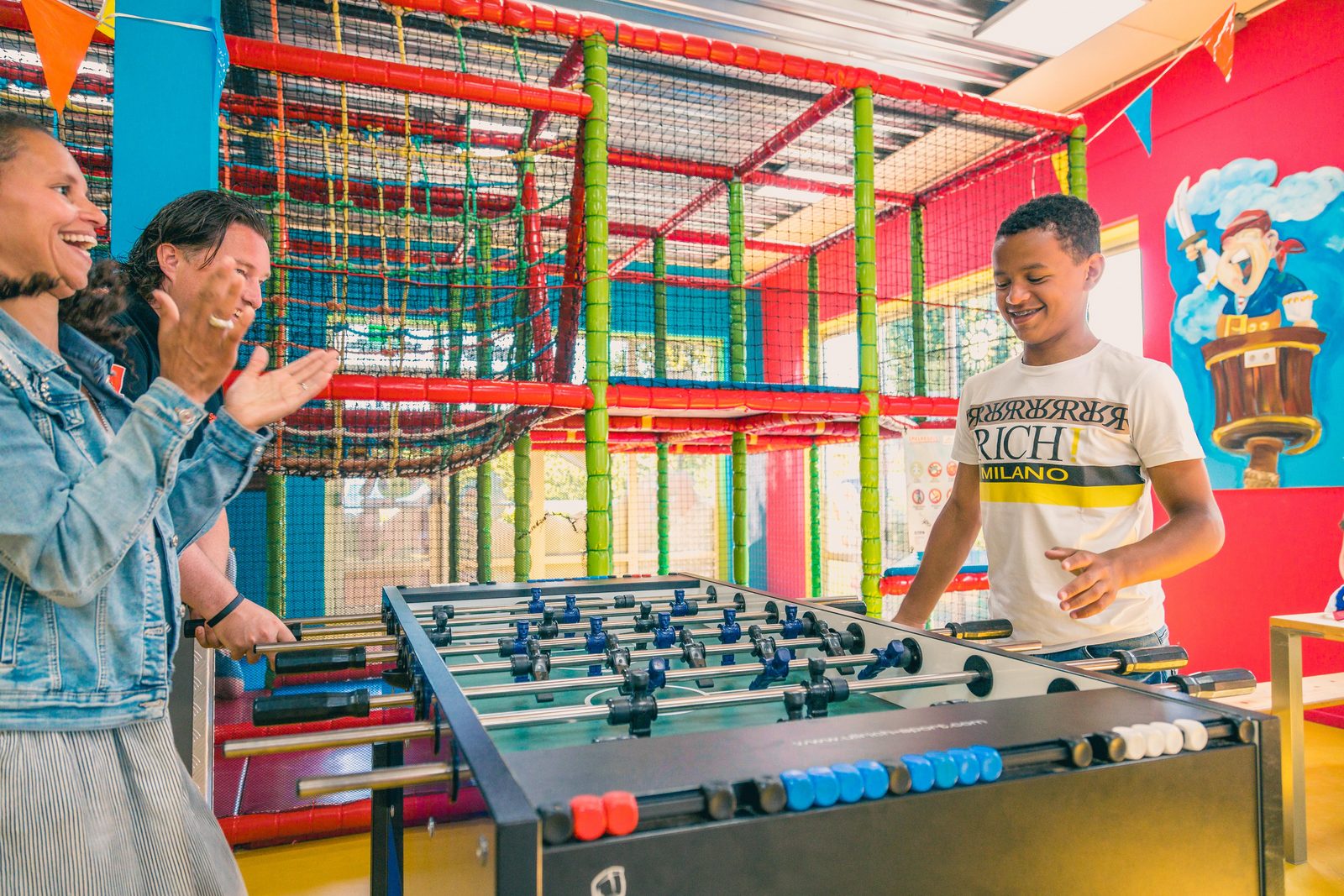 Indoor and outdoor playground