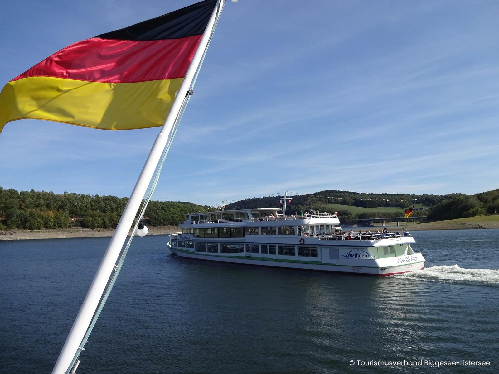 Schifffahrt über den Biggesee
