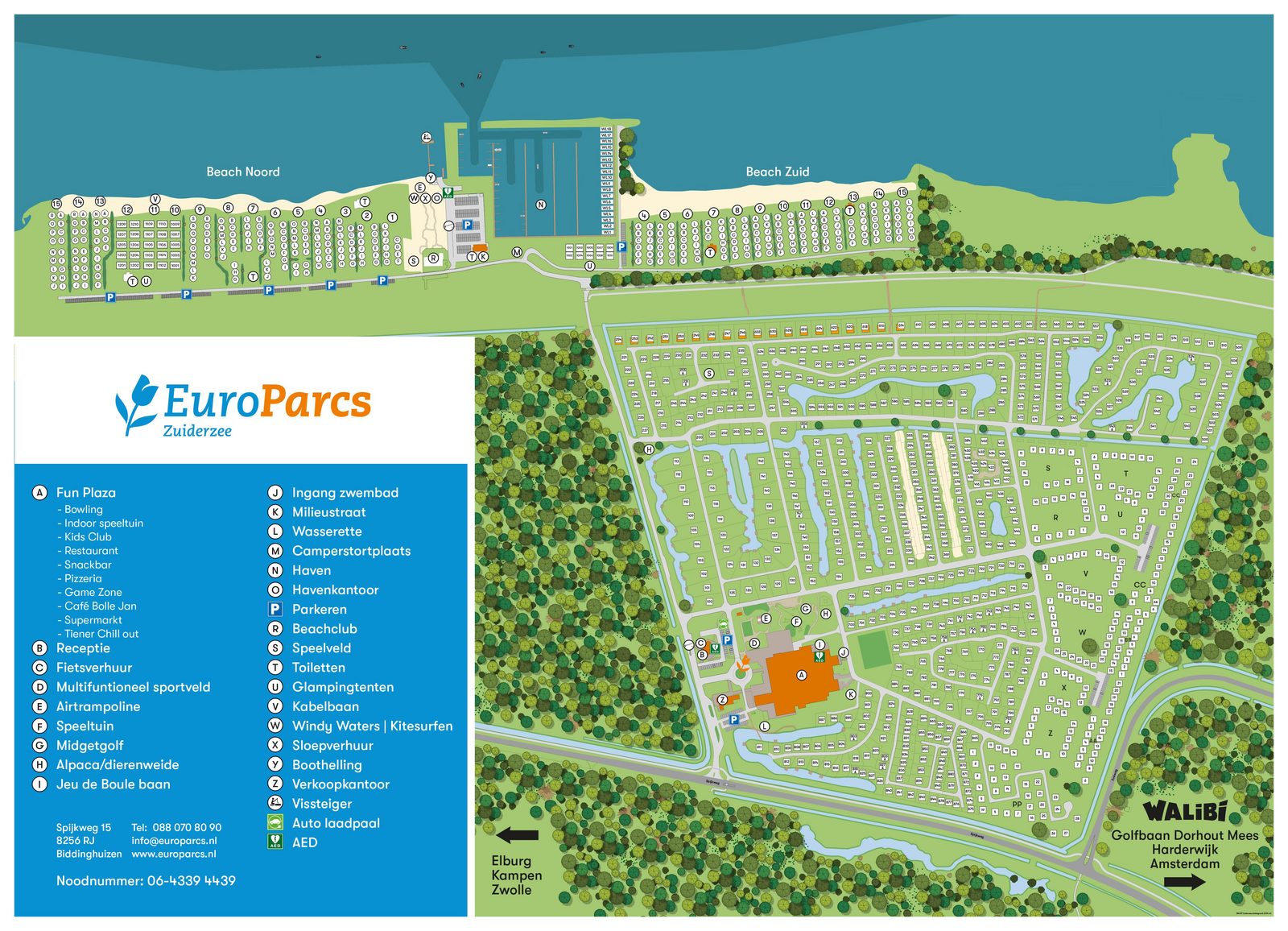 Floor plan of EuroParcs Zuiderzee